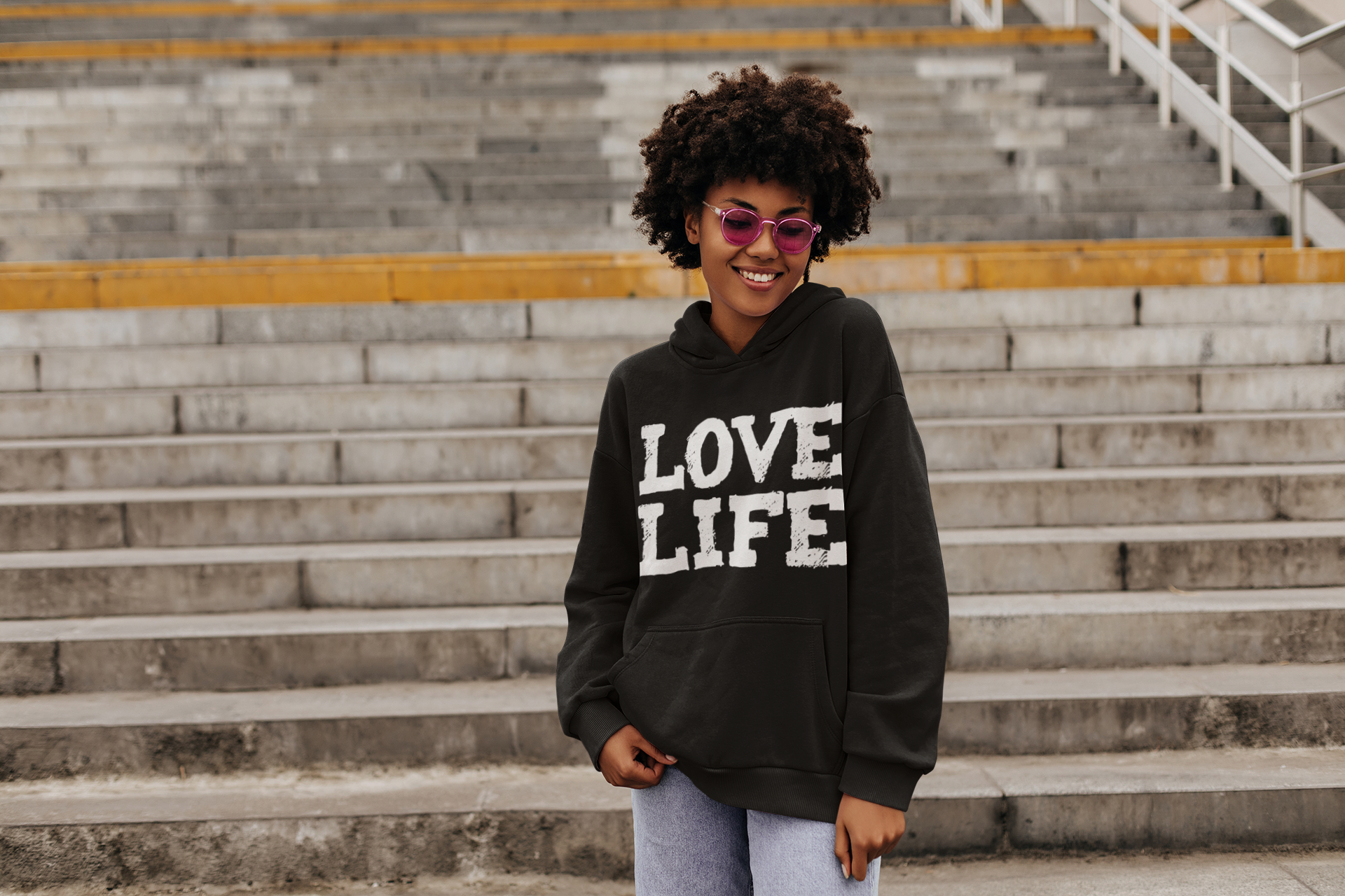LOVE+LIFE+hoodie+(woman)+-+for